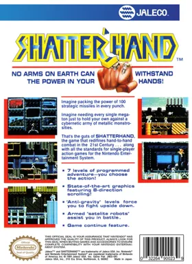 Shatterhand (USA) (Beta) box cover back